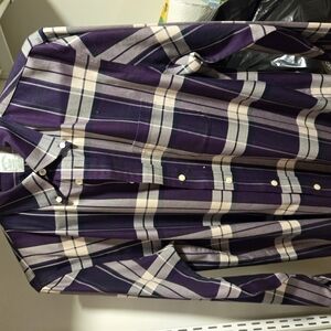 Purple Plaid Men's Shirt